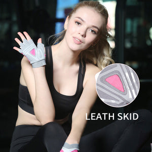 Fingerless fitness gloves