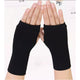 Winter Cotton Gloves Half Finger Sports Fingerless Gloves Knitted