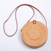 2021 INS CHIC Handmade Crossbody bags Bohemian Straw Bags for Women Little Circle Beach Handbags Summer Vintage Rattan Bag - My Store