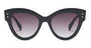 Oversized cool red cat eye sunglasses rivet square leopard glasses trendy designer retro sun glasses female shades for women - My Store