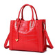 Crocodile Pattern Woven Handbag Women Leather Handbags - My Store