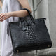 Crocodile ladies bags 2021 new fashion big shoulder bag leather bags wholesale - My Store