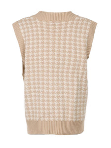 Houndstooth V-Neck Sweater Vet