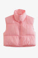 Zip-Up Drawstring Puffer Vest