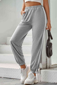 Side Stripe Joggers with Pockets