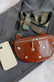 PU Leather Sling Bag