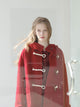 Retro Red Wool Double Faced Woolen Coat Women - My Store