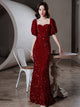 Toast Bridal Red Dresses Women Fishtail - My Store