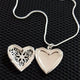 "Heart-Shaped Photo Locket Pendant"