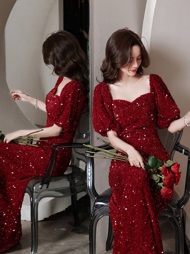 Toast Bridal Red Dresses Women Fishtail - My Store