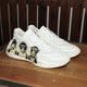 Mens Vintage Leather White Sports Shoes - My Store