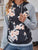 Printed Raglan Sleeve Hoodie